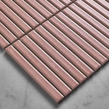 Reid Gloss Blush Kit Kat Ceramic Mosaic Tile